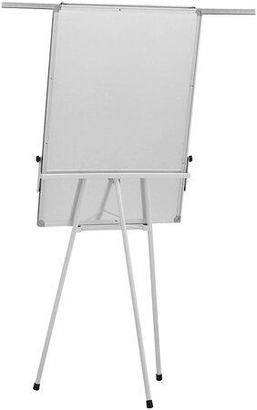 Chevalet de conférence avec trépied réglable en hauteur 60 x 90 cm  magnétique effaçable incluant marqueurs aimants papiers éponge paperboard tableau  magnétique blanc - La Poste