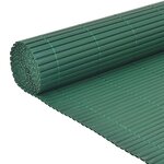 Vidaxl clôture de jardin double face pvc 150 x 300 cm vert