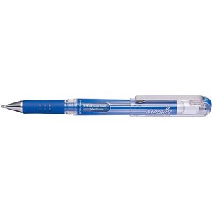 Roller encre gel métallique Hybrid Gel Grip DX Bleu x 12 PENTEL