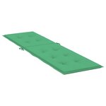 vidaXL Coussin de chaise de terrasse vert (75+105)x50x4 cm