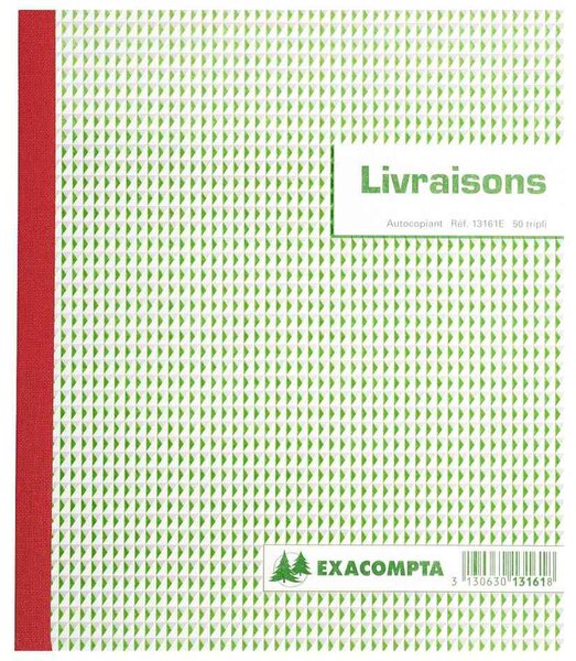 Manifold Livraisons 21x18 cm 50 Feuillets Tripli Autocopiants EXACOMPTA