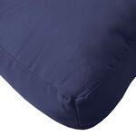 vidaXL Coussin de palette bleu marine 60x61 5x10 cm tissu