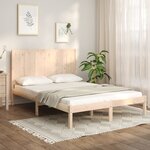 vidaXL Cadre de lit bois de pin massif 135x190 cm double