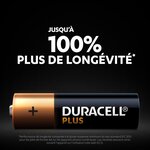 Duracell - NOUVEAU Piles alcalines AA Plus, 1.5 V LR6 MN1500, paquet de 8