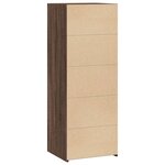 vidaXL Buffet haut chêne marron 45x41x124 cm bois d'ingénierie