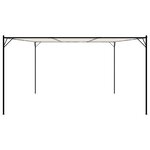 vidaXL Belvédère blanc 4x4 m 180 g/m² tissu et acier