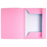 Paquet 50 Chemises Imprimées 3 Rabats Super 210 - 24x32cm - Couleurs Assorties - Exacompta