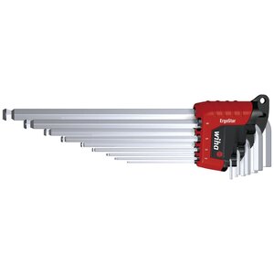 Wiha ensemble de clés en l hexagonales 9 pièces ergostar