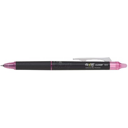 Stylo roller effaçable frixion point clicker pointe fine rose pilot