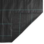 vidaXL Membrane anti-mauvaises herbes noir 1x150 m PP