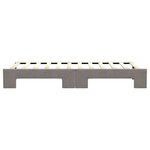 vidaXL Lit de jour avec lit gigogne taupe 80x200 cm tissu