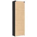 vidaXL Buffet haut noir 80x42 5x249 cm bois d'ingénierie
