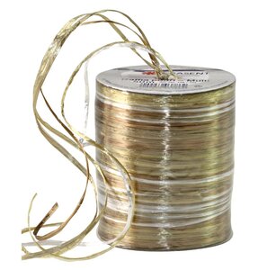 Le raphia kraftel raffia pearl multicolour 50-m-rouleau