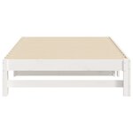 vidaXL Lit coulissant Blanc 2x(90x200) cm Bois de pin massif