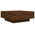 vidaXL Table basse chêne marron 80x80x31 cm bois d'ingénierie