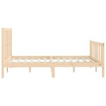 vidaXL Cadre de lit Bois massif 140x200 cm