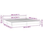 vidaXL Cadre de lit et tête de lit sans matelas rose 200x200cm velours