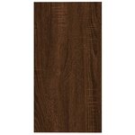 vidaXL Table d'appoint Chêne marron 50x26x50 cm Bois d'ingénierie
