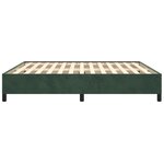 vidaXL Cadre de lit Vert foncé 180x200 cm Velours
