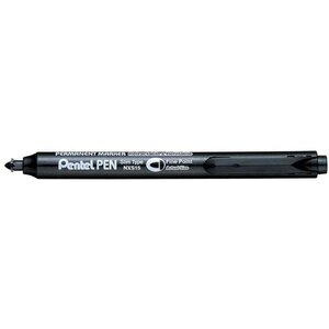 Marqueur permanent nxs15 rétractable pte ogive fine noir x 12 pentel