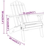 vidaXL Ensemble de salon de jardin Adirondack 4 Pièces bois acacia solide