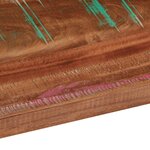 vidaXL Dessus de table 100x80x2 5cm rectangulaire bois massif récupéré