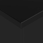 vidaXL Table à dîner extensible Noir brillant 175x90x75 cm