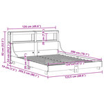 vidaXL Cadre de lit sans matelas 120x200 cm bois de pin massif