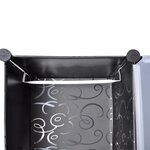 vidaXL Armoire modulaire 14 compartiments Noir et blanc 37x146x180 5cm