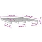 vidaXL Lit de palette 120x200 cm bois de pin massif