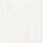 vidaXL Cadre de lit Blanc Bois massif 90x190 cm Simple