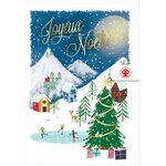 Carte De Vœux Montagne Noël - Draeger paris