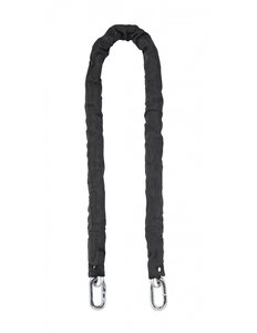 THIRARD - Chaîne acier gainé nylon Loops vélo moto barrières 1.2m noir - THIRARD