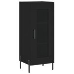 vidaXL Buffet haut Noir 34 5x34x180 cm Bois d'ingénierie