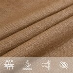 vidaXL Voile d'ombrage 160 g/m² Taupe 5x8 m PEHD