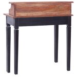 vidaXL Bureau d'écriture et tiroirs 90x50x101 cm bois massif d'acajou