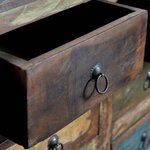 vidaXL Armoire avec 16 tiroirs en style antique Bois massif recyclé
