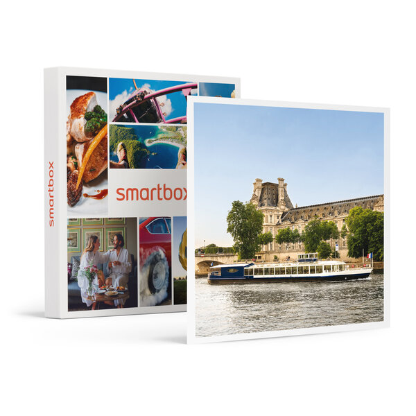 SMARTBOX - Coffret Cadeau Croisière gourmande d’1h45 sur la Seine avec dîner Menu 3 plats et vin sur le Paris en Scène -  Gastronomie