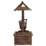 vidaXL Puits à souhait avec pompe 57x50x112 cm bois de sapin massif