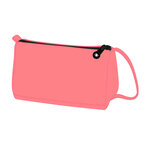 Trousse large antartik avec poche frontale grande         ouverture 110x85x200 mm       corail