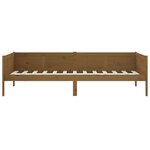 vidaXL Lit de jour sans matelas marron miel bois pin massif 90x190 cm
