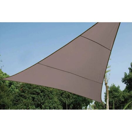 Perel Voile d'ombrage triangulaire 3 6 m Couleur taupe GSS3360TA