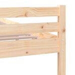 vidaXL Cadre de lit Bois massif 90x200 cm