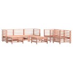 vidaXL Salon de jardin 7 Pièces bois massif douglas