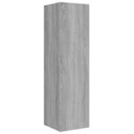 vidaXL Ensemble de meubles TV 8 Pièces Sonoma gris Bois d'ingénierie