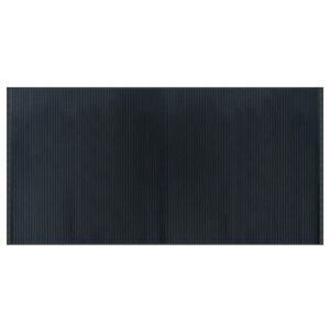 vidaXL Tapis rectangulaire gris 100x200 cm bambou