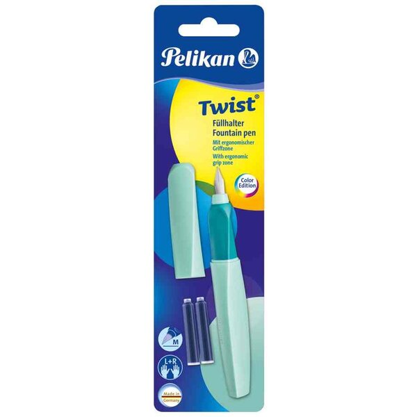 Stylo plume Twist Neo Mint  vert menthe PELIKAN
