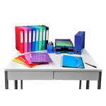 Chemise À Élastiques 3 Rabats Maxi Capacity Carte Lustrée Pelliculée 425gm2 Iderama A4 - Violet - X 25 - Exacompta