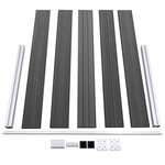 vidaXL Ensemble de panneau de clôture WPC 872x105 cm Noir