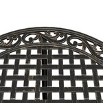 vidaXL Ensemble manger de jardin 5 Pièces bronze aluminium coulé